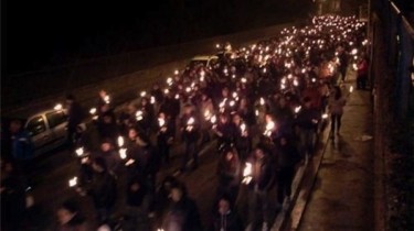 L'Aquila, 5 April 2012: downtown procession (photo from wired.it)